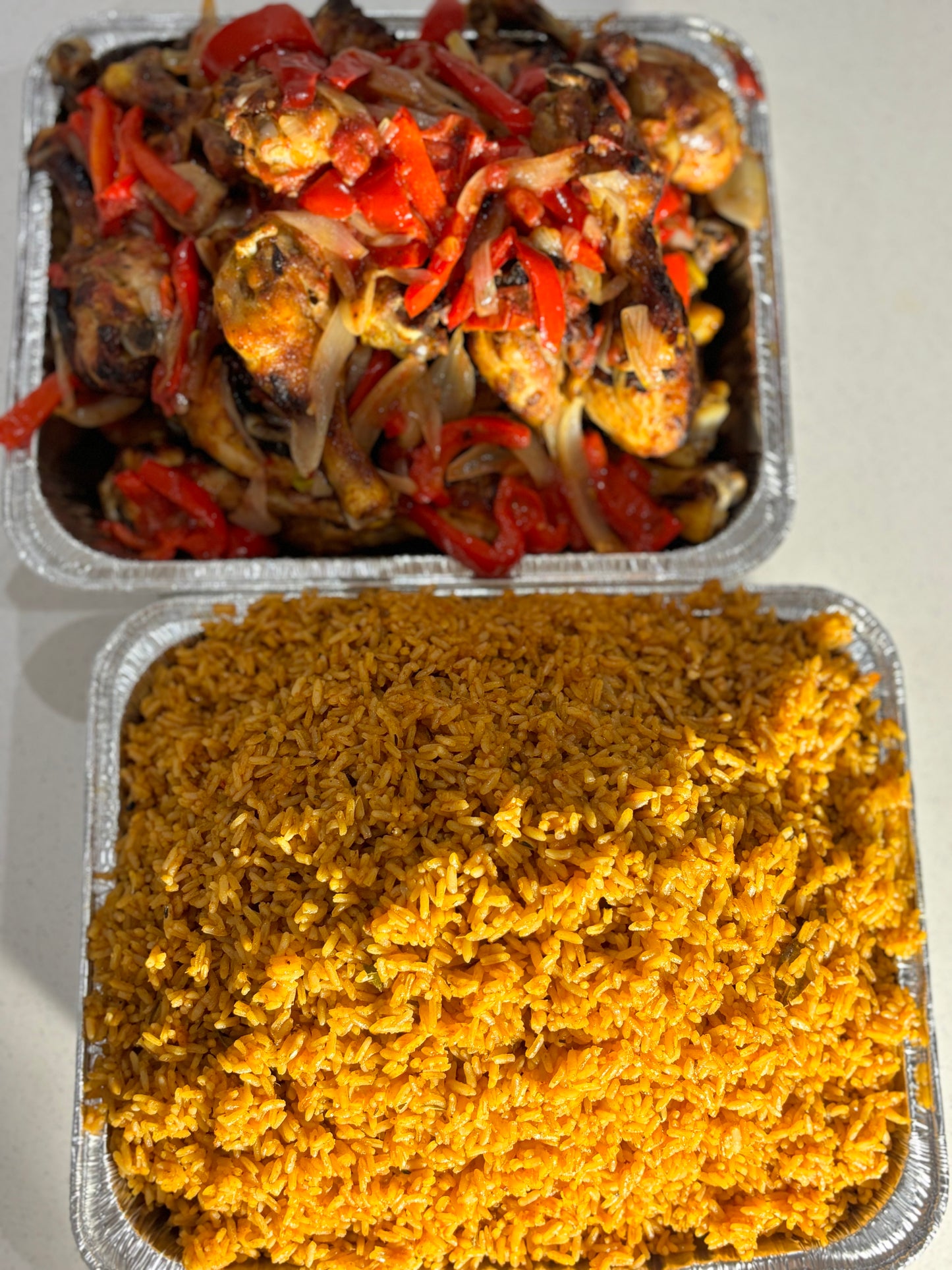 Jollof + Chicken (Drumsticks)