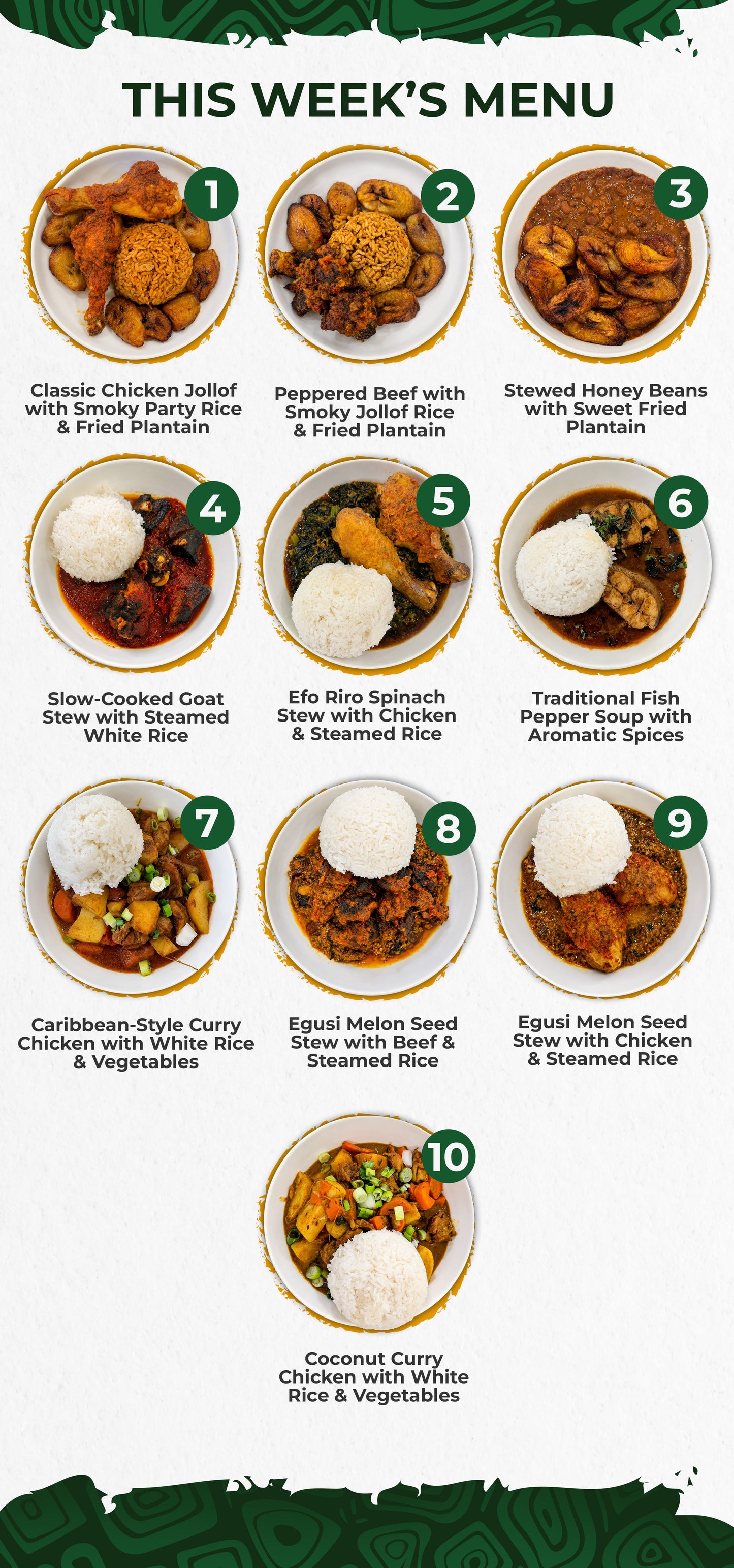 5 (+1 FREE) Meal Plan