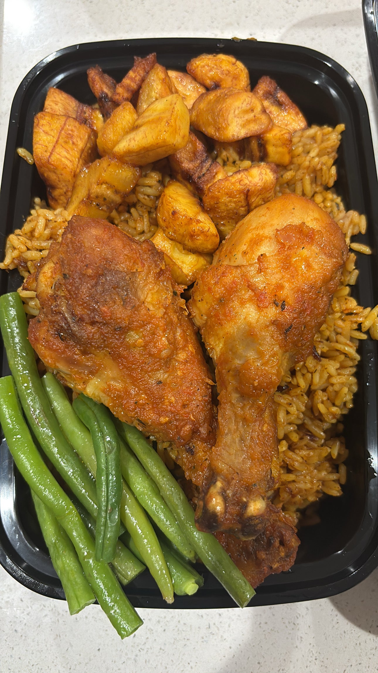 Jollof Rice + Chicken Drumstick