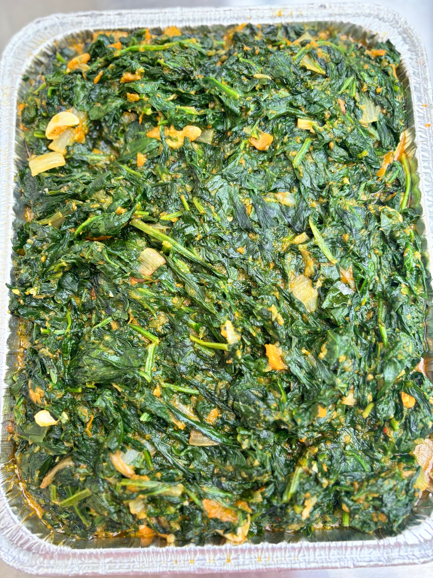 Stewed Spinach - Half Tray