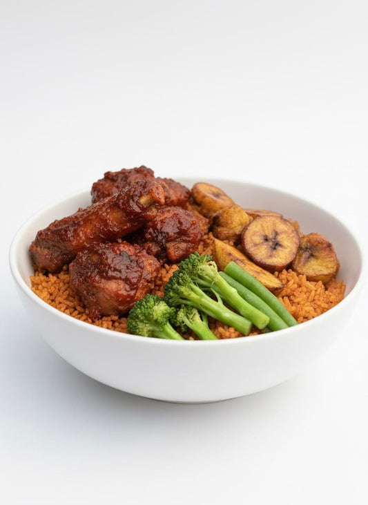 Jollof Rice + Turkey Wings Cuts