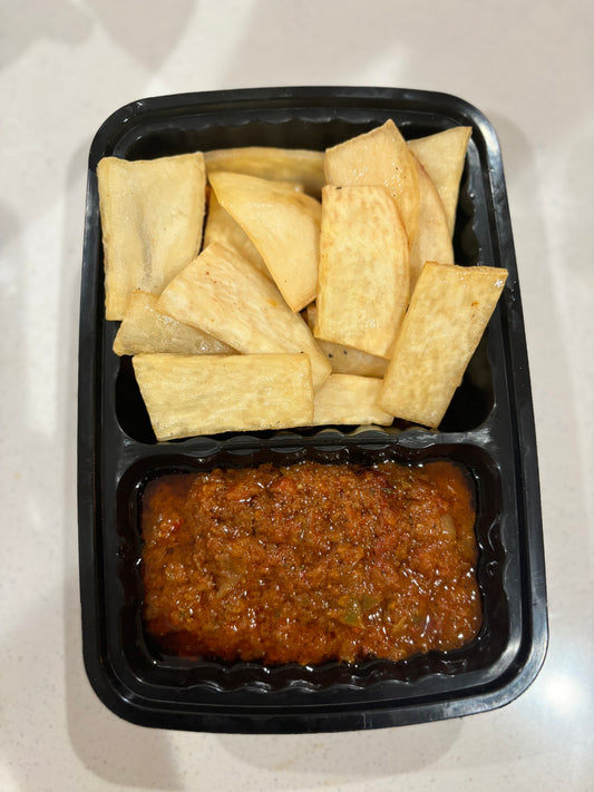 Fried Yam & Sauce