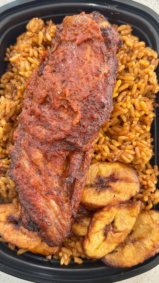 Jollof Rice + Turkey X 12 Plates