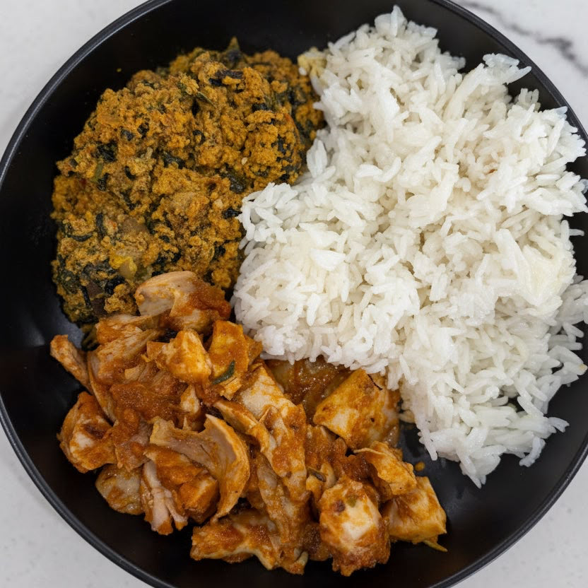 Egusi Stew + Chicken