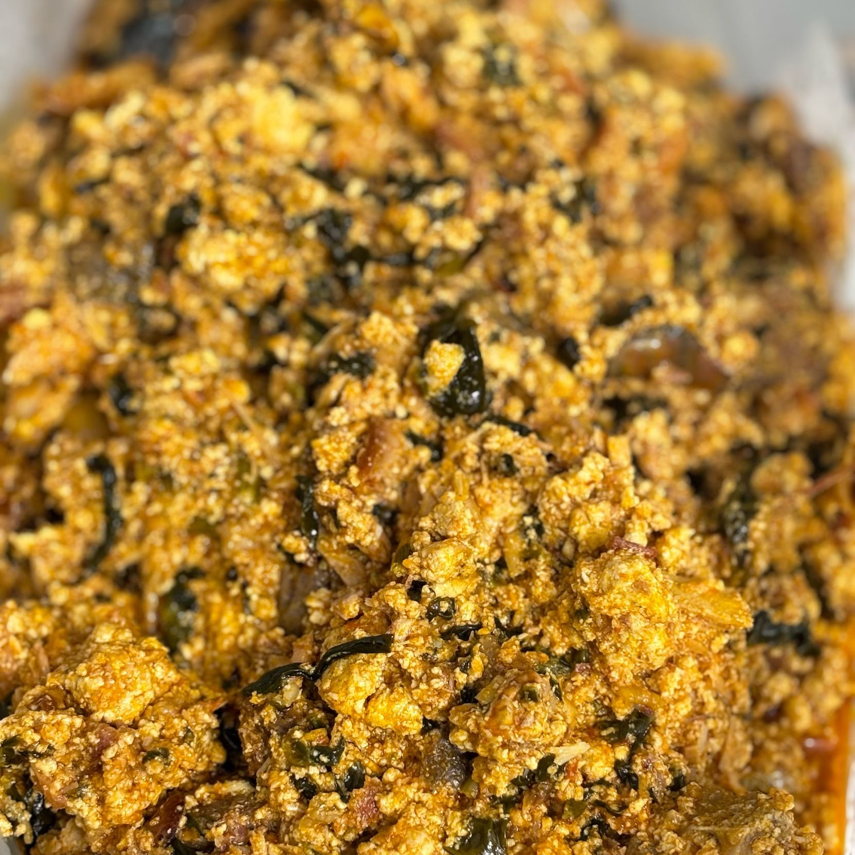 Egusi With Assorted Meats