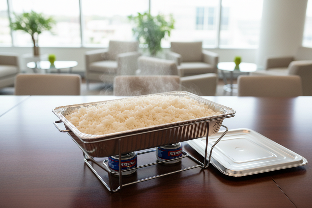 fill up the pan but do not overflow