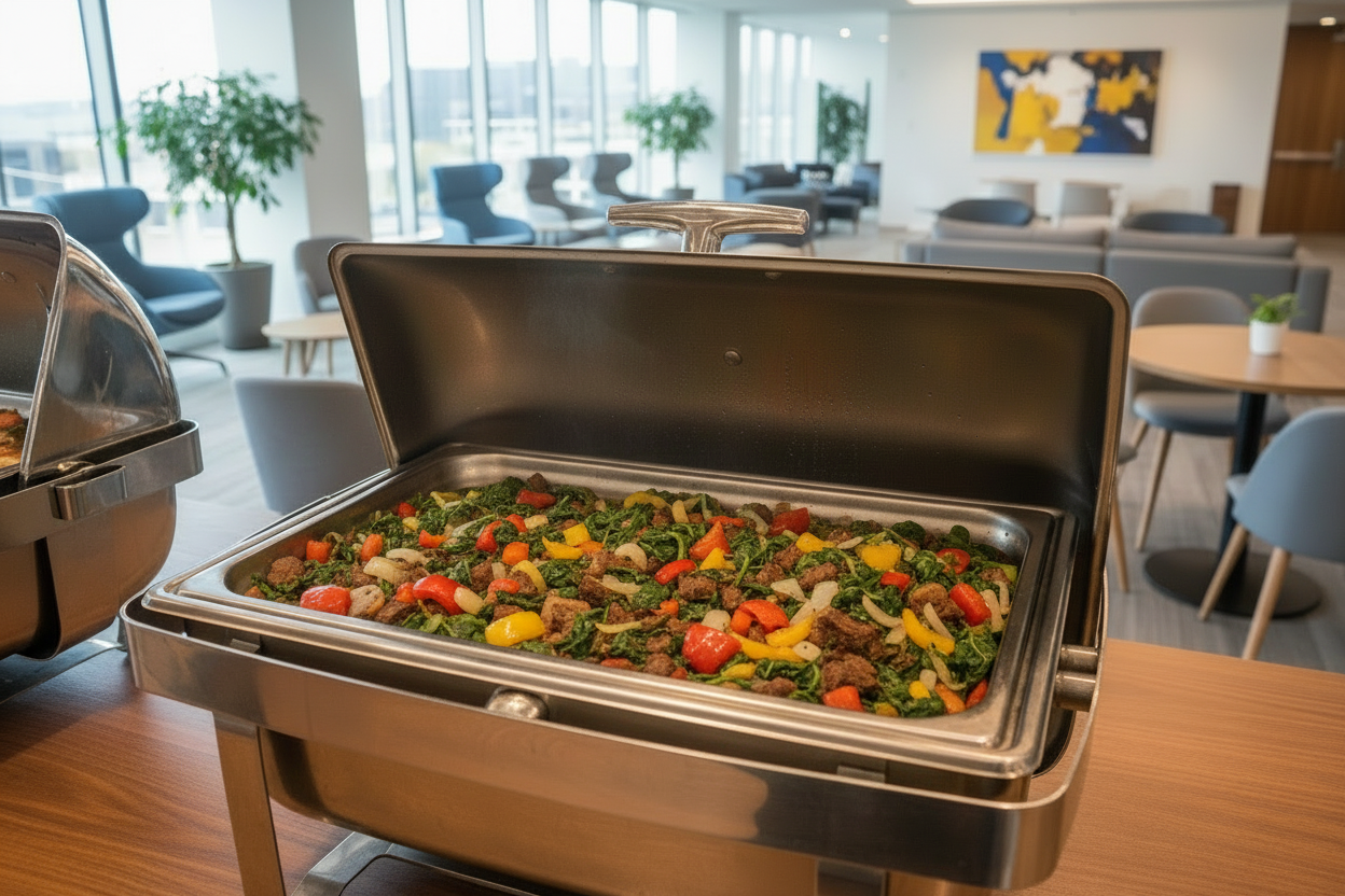 Keep the picture unchanged and Add tomatos and sweet bell pepper and onions to the stew