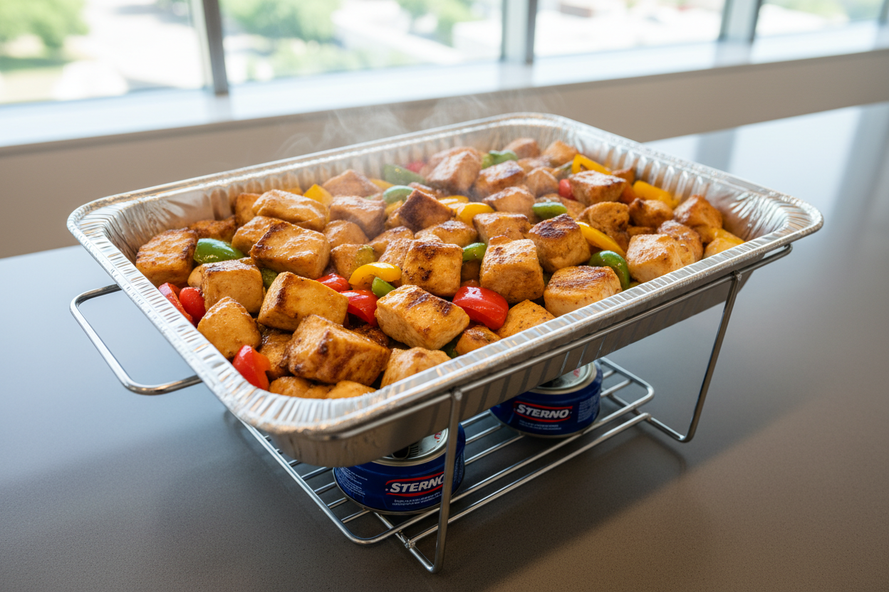 use diposable chafing dish